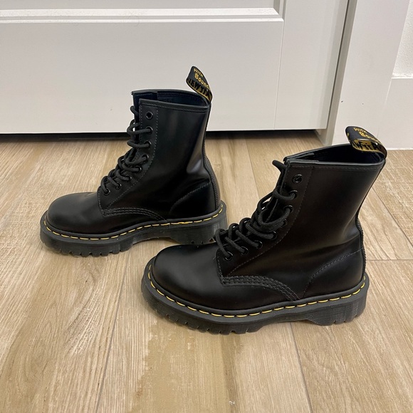 1460 bex smooth leather platform boots